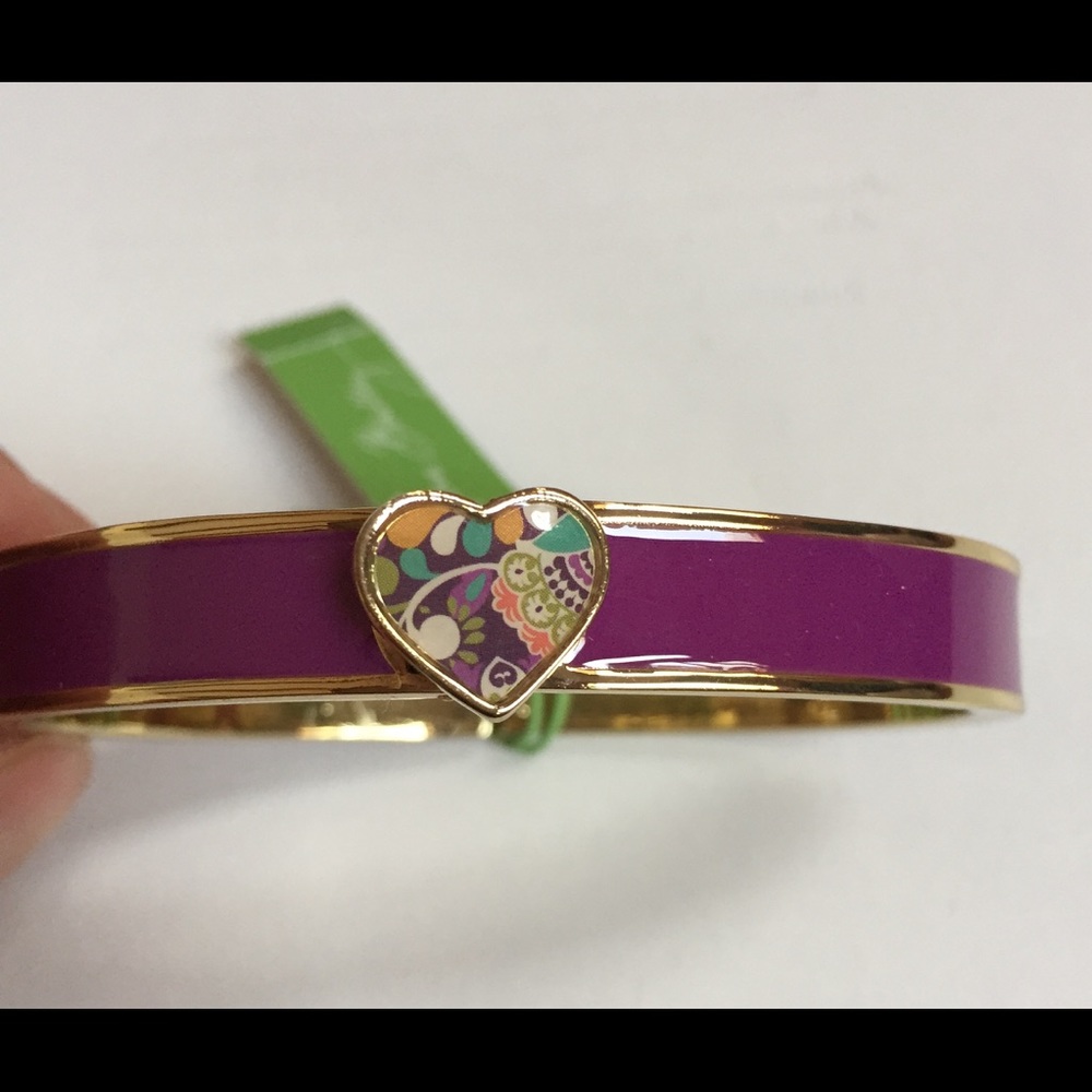 Vera Bradley Enamel Heart Bangle - Picture 2 of 7